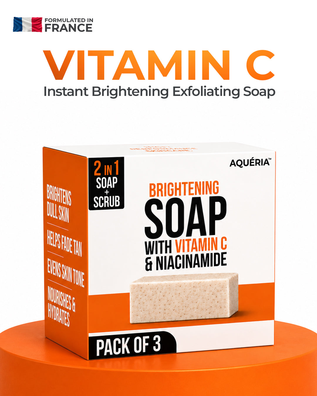 De-Tan Brightening Face Cleanser for Dull Skin, Pack of 3 - Image 1