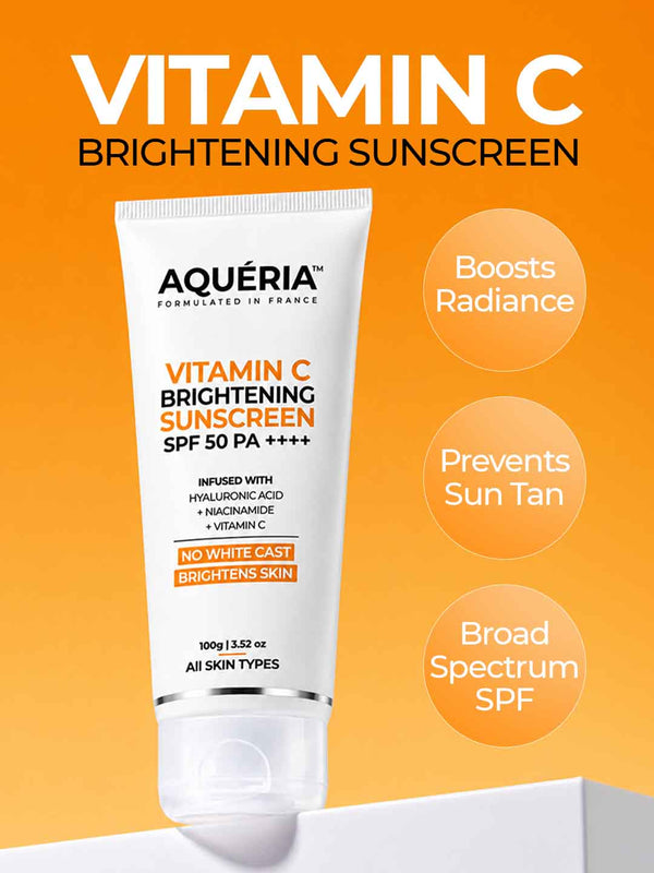 3-in-1 Super Bright Detan Sunscreen SPF 50 PA++++ with Niacinamide, Hyaluronic Acid & Vitamin C | Serum + Moisturizer + Sunscreen