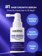 Aquéria Hair Growth Serum Concentrate | 3% Redensyl + 4% Anagain + 2% Baicapil | Hair Fall & Hair Density Support
