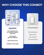 Brightening Body Wash + Underarm Roll on + Brightening French Sunscreen SPF 50 PA++++