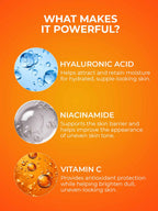 5 Product Daily Brightening Vitamin C Combo - 10% Serum + Moisturizer + Face wash + Soap pack of 3 + Sunscreen
