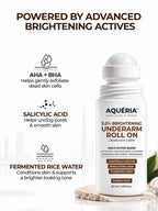 Celebrity Favourite Underarm Roll-On for Freshness & Brightening | 5.5% AHA BHA | Salicylic Acid | Fermented Rice Water | Dubai Oud Fragrance