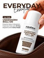Celebrity Favourite Underarm Roll-On for Freshness & Brightening | 5.5% AHA BHA | Salicylic Acid | Fermented Rice Water | Dubai Oud Fragrance