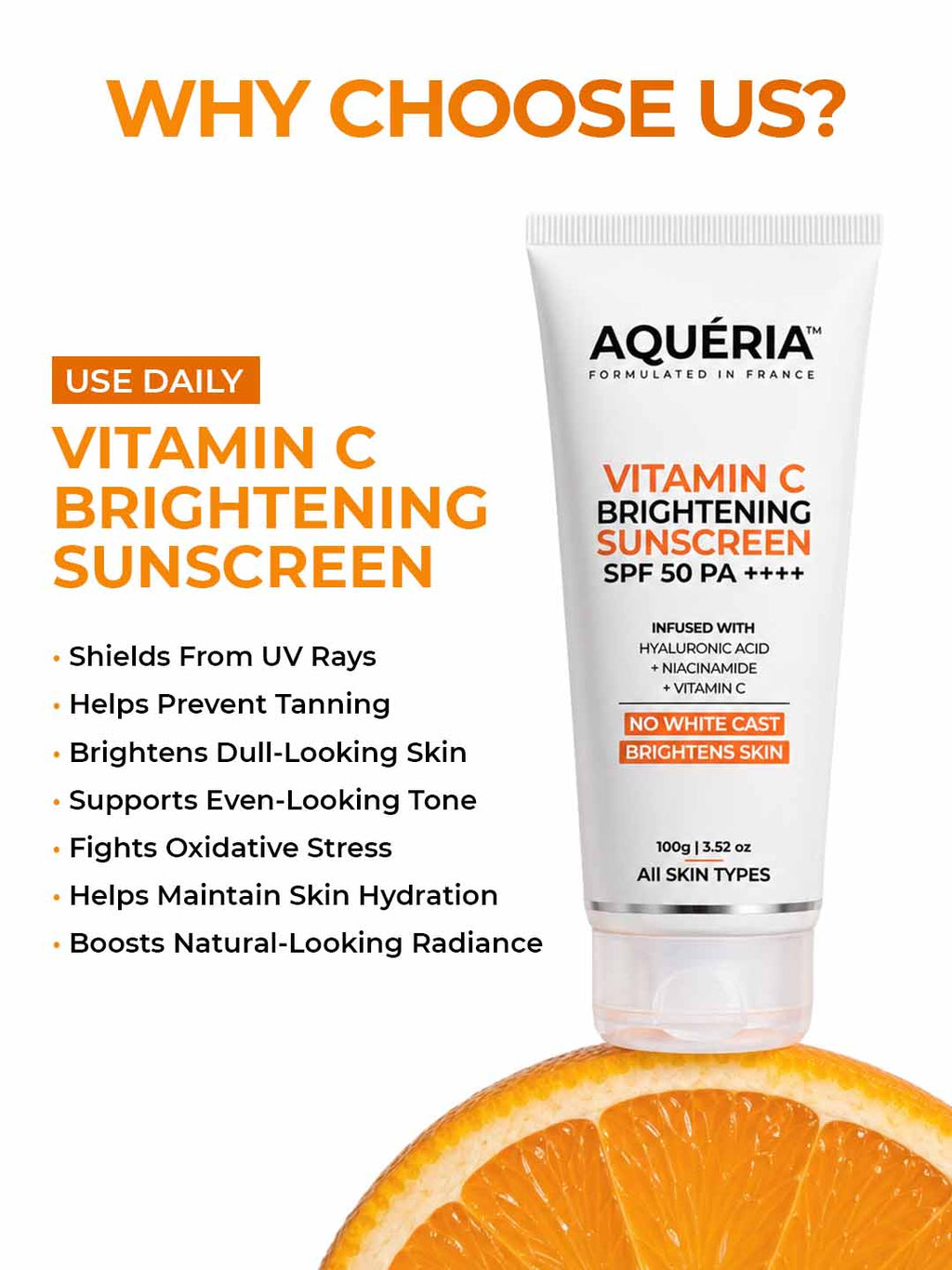3-in-1 Super Bright Detan Sunscreen SPF 50 PA++++ with Niacinamide, Hyaluronic Acid & Vitamin C | Serum + Moisturizer + Sunscreen