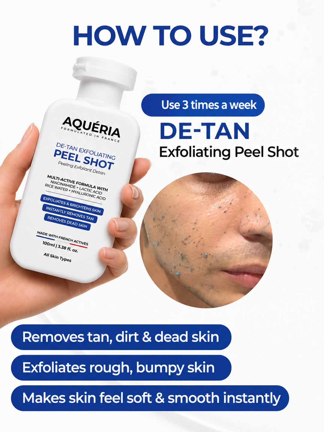 Celebrity Favorite Instant De-Tan Exfoliating Gel Peel Shot - Buy 1 Get 1 FREE!
