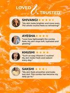 5 Product Daily Brightening Vitamin C Combo - 10% Serum + Moisturizer + Face wash + Soap pack of 3 + Sunscreen