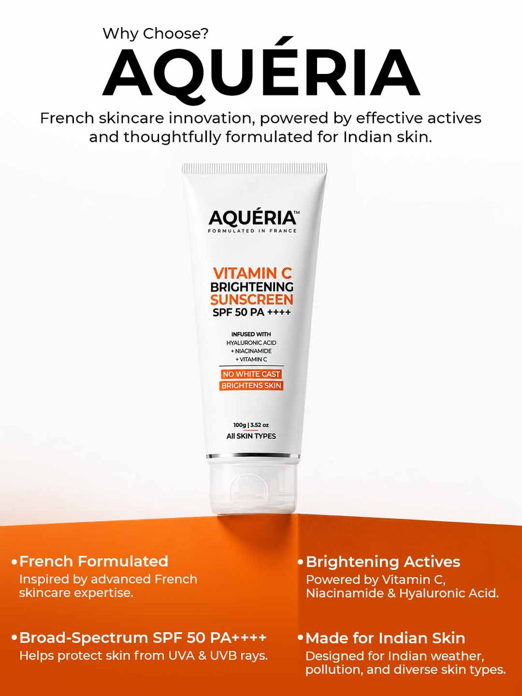 3-in-1 Super Bright Detan Sunscreen SPF 50 PA++++ with Niacinamide, Hyaluronic Acid & Vitamin C | Serum + Moisturizer + Sunscreen