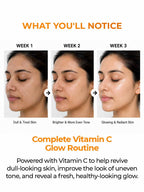 5 Product Daily Brightening Vitamin C Combo - 10% Serum + Moisturizer + Face wash + Soap pack of 3 + Sunscreen
