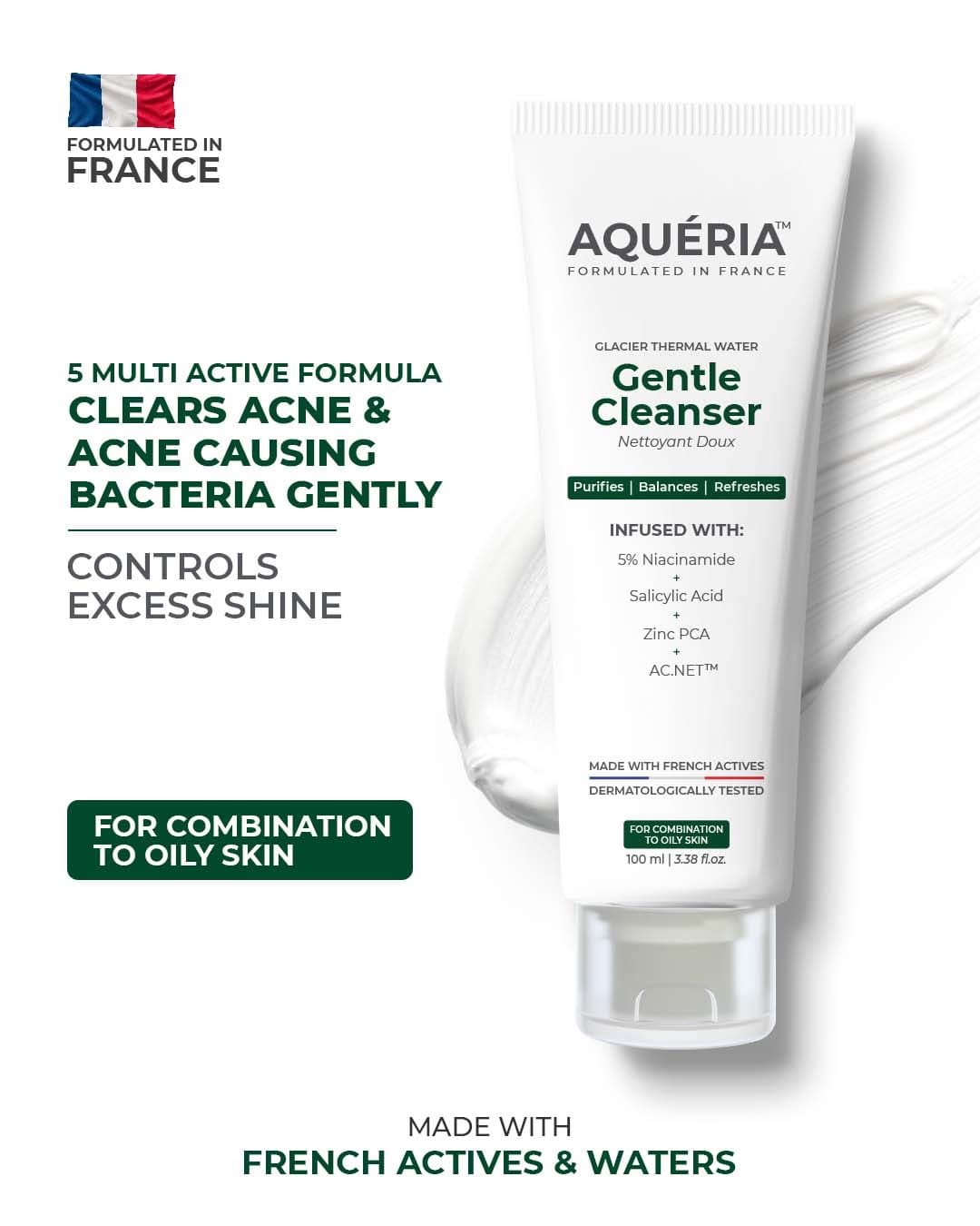 Oil-Control French Face Wash Cleanser