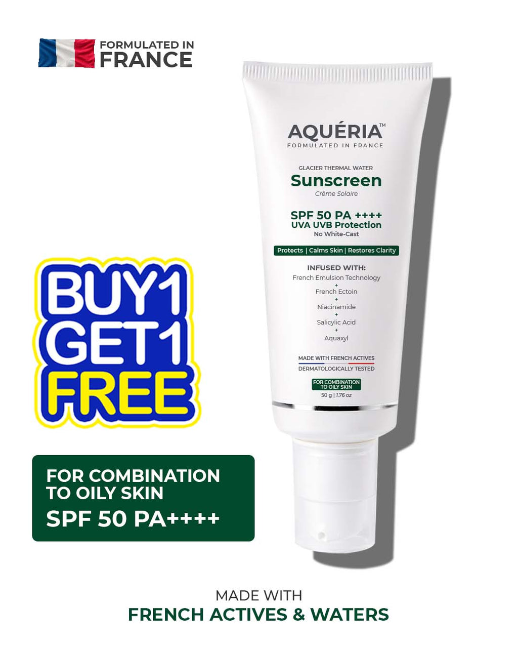Oil-Control French Gel Sunscreen SPF 50 PA++++
