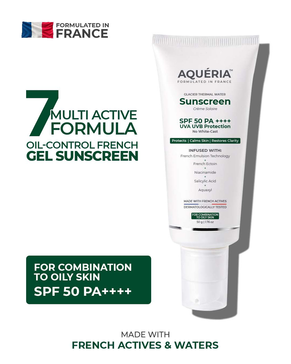 Oil-Control French Gel Sunscreen SPF 50 PA++++