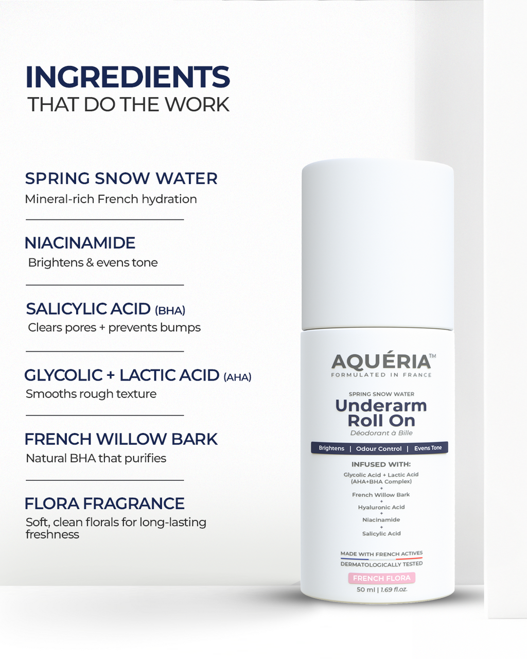 Underarm Roll-On for Brightening & Odour-Control (Flora)