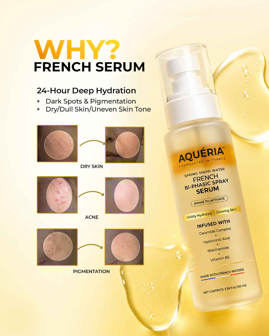Instant Glass skin French Biphasic Glow Spray - Top seller in USA - Now in India