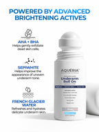 Multi-Active Underarm Treatment Roll-On | 5.5% AHA BHA | Niacinamide | Zinc Ricinoleate | PACK of 3 Aqua