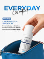 Multi-Active Underarm Treatment Roll-On | 5.5% AHA BHA | Niacinamide | Zinc Ricinoleate | PACK of 3 Aqua