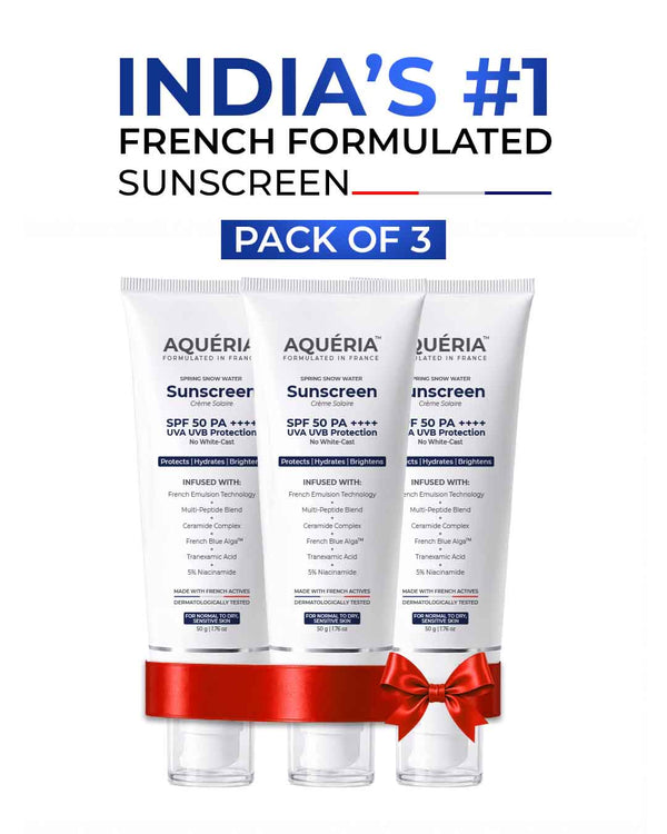 Brightening French Sunscreen SPF 50 PA++++ Pack of 3