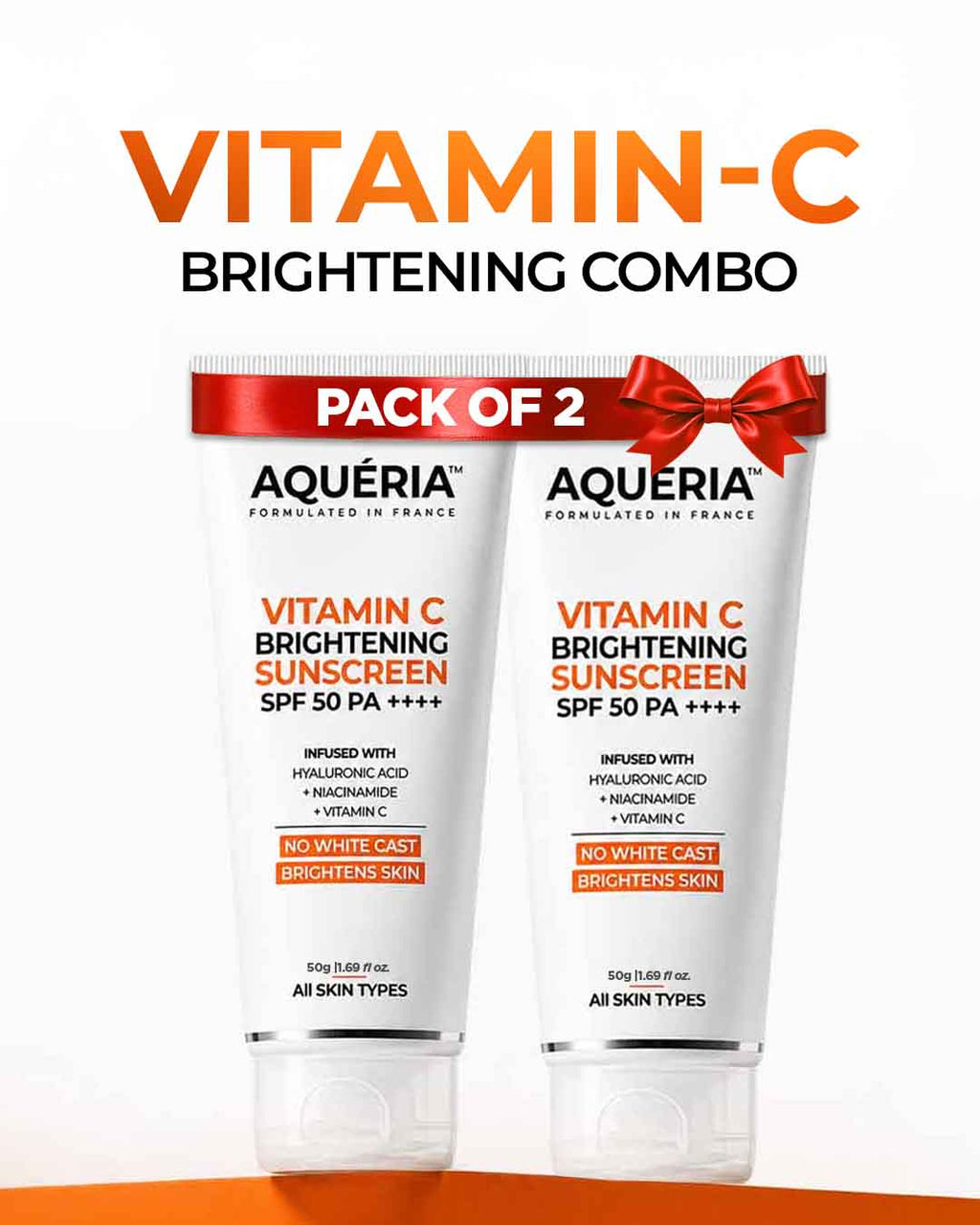 3-in-1 Super Bright Detan Sunscreen SPF 50 PA++++ with Niacinamide, Hyaluronic Acid & Vitamin C | Serum + Moisturizer + Sunscreen