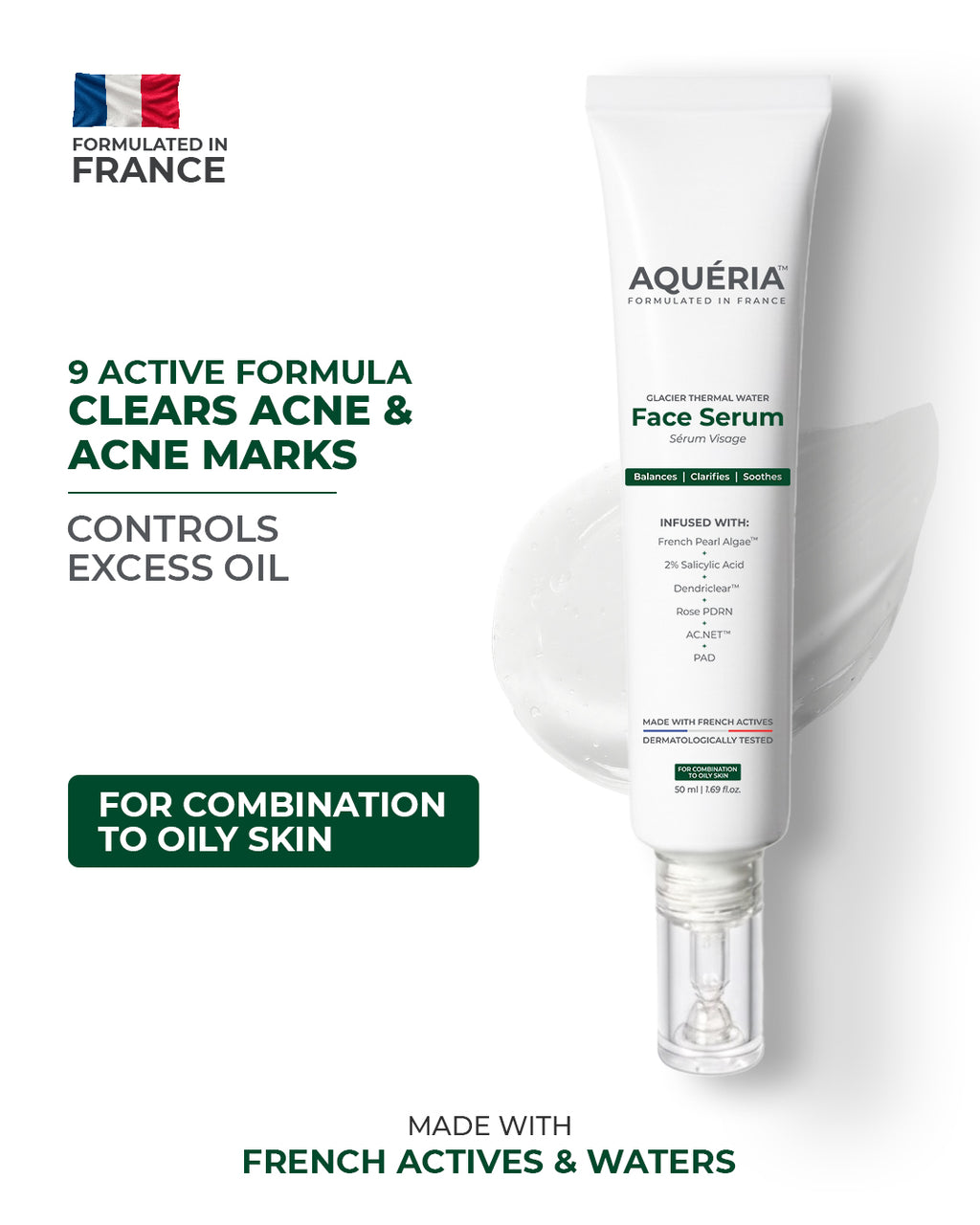 Anti Acne, Oil Control French Multi-Active Serum