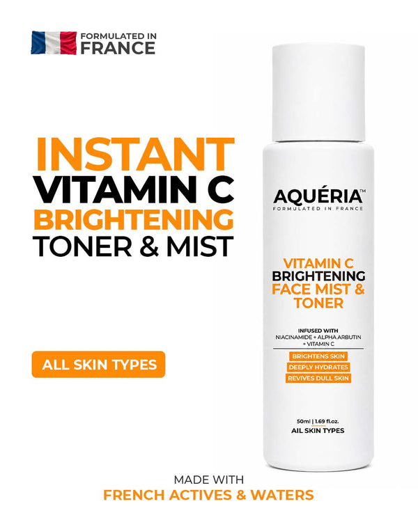 Brightening Face Mist with Niacinamide, Alpha Arbutin & Vitamin C | Hydrating Mist & Toner for Dull-Looking Skin