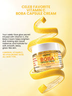 AQUÉRIA BOBA Capsule Cream Duo | Niacinamide + Collagen + Vegan PDRN & Vitamin C + Alpha Arbutin + Cica