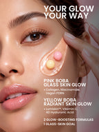 AQUÉRIA BOBA Capsule Cream Duo | Niacinamide + Collagen + Vegan PDRN & Vitamin C + Alpha Arbutin + Cica