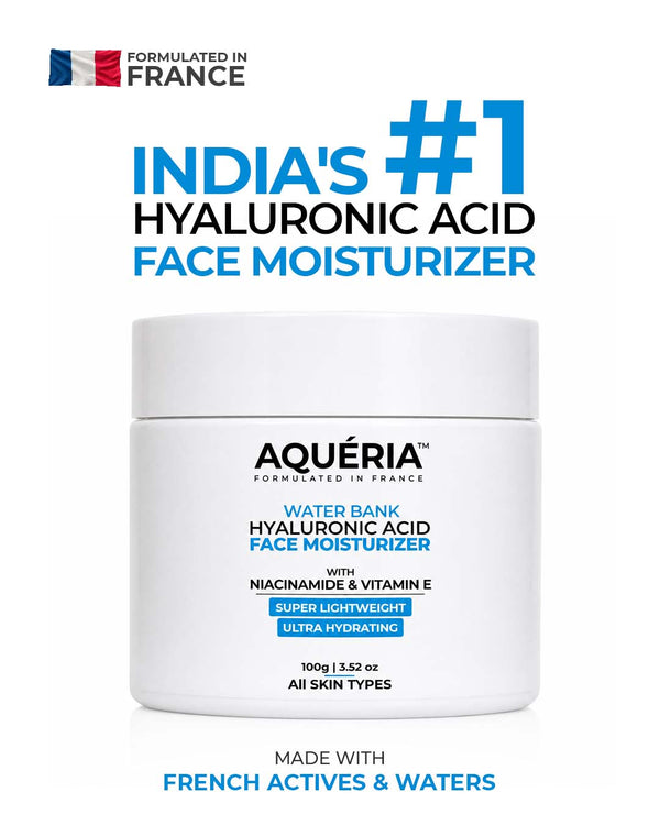 Water Bank Hyaluronic Acid Face Moisturizer with Niacinamide & Vitamin E | Lightweight Gel Moisturizer for Hydrated Skin