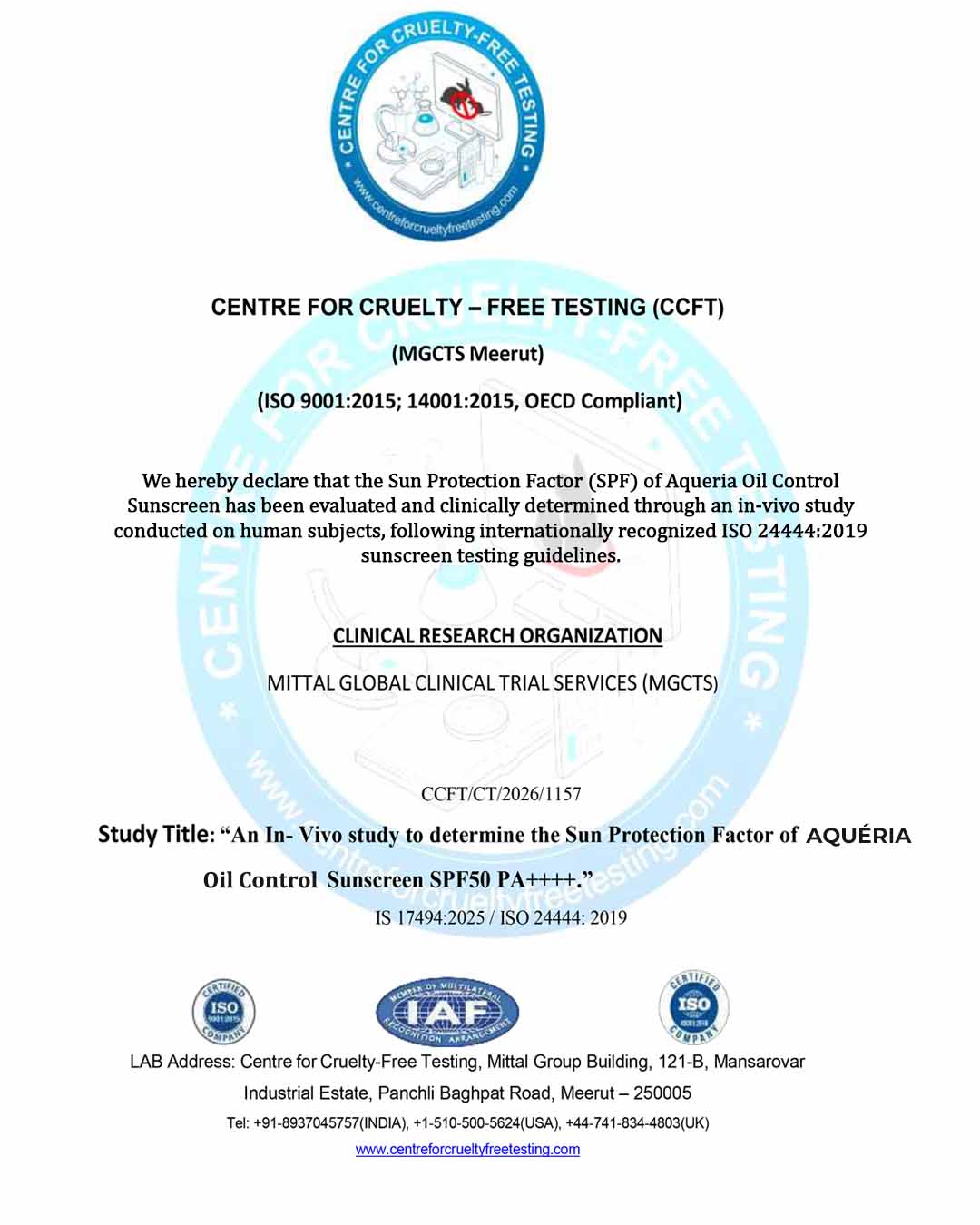 Oil-Control French Gel Sunscreen SPF 50 PA++++