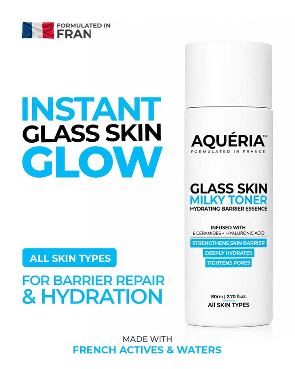 Barrier Repair Milky Toner with 6 Ceramides, Squalane & Hyaluronic Acid | Hydrating Barrier Essence for Soft, Plump Skin