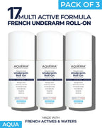 Multi-Active Underarm Treatment Roll-On | 5.5% AHA BHA | Niacinamide | Zinc Ricinoleate | PACK of 3