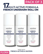 Multi-Active Underarm Treatment Roll-On | 5.5% AHA BHA | Niacinamide | Zinc Ricinoleate | PACK of 3