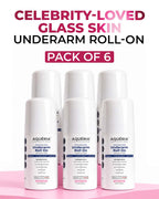 Celebrity Favourite Underarm Roll-On for Glass Skin Glow | 5.5% AHA BHA | Niacinamide | Zinc Ricinoleate | Floral Perfume Infused