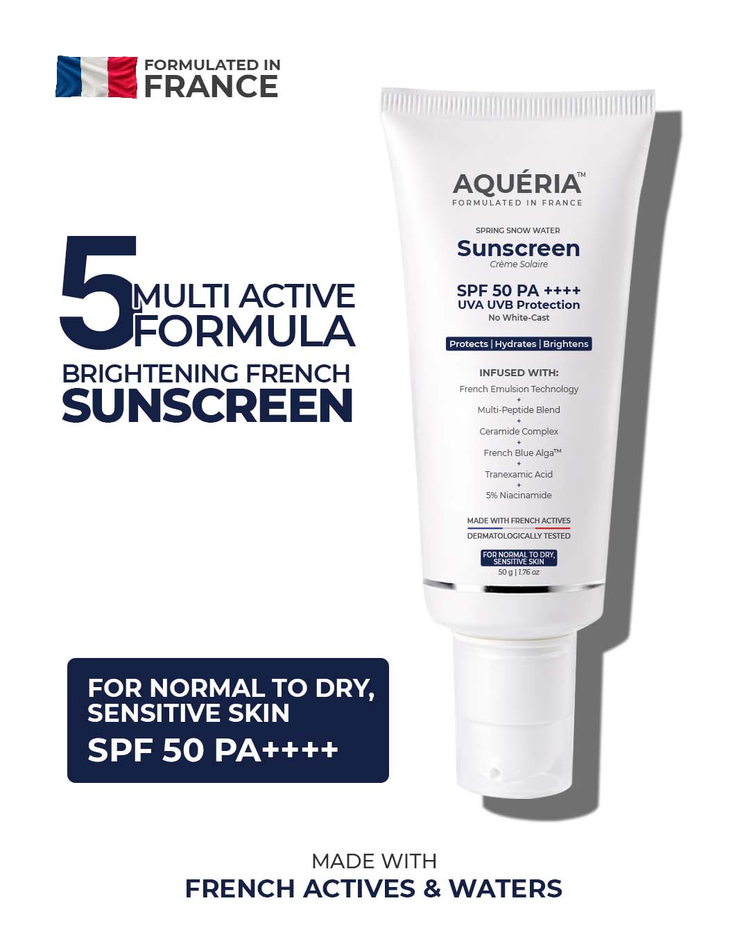 Brightening French Sunscreen SPF 50 PA++++