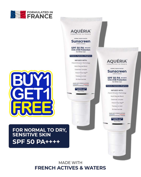 French Sunscreen SPF 50 PA++++ Buy 1 Get 1 Free