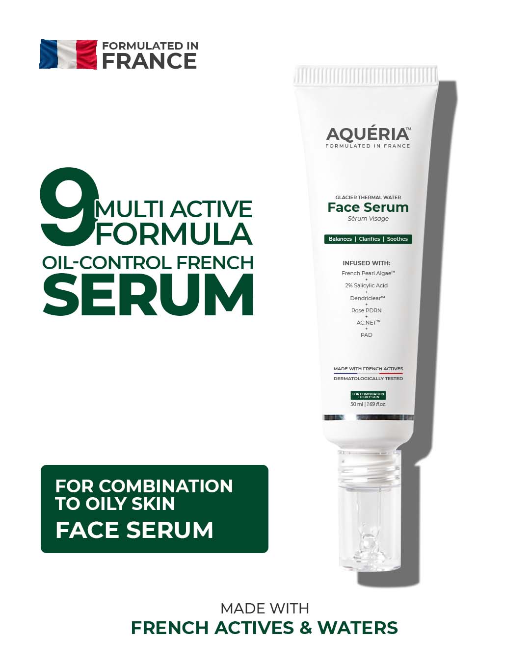 Anti Acne, Oil Control French Multi-Active Serum