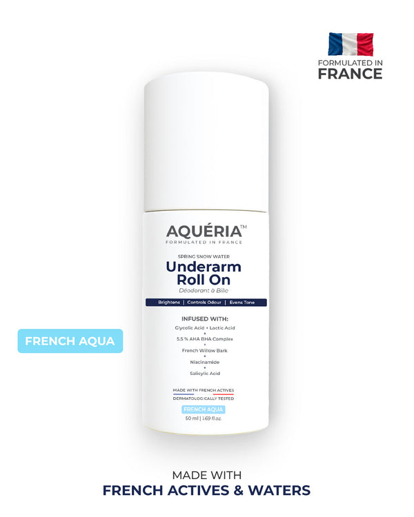 Multi-Active Underarm Treatment Roll-On | 5.5% AHA BHA | Niacinamide | Zinc Ricinoleate - French Aqua