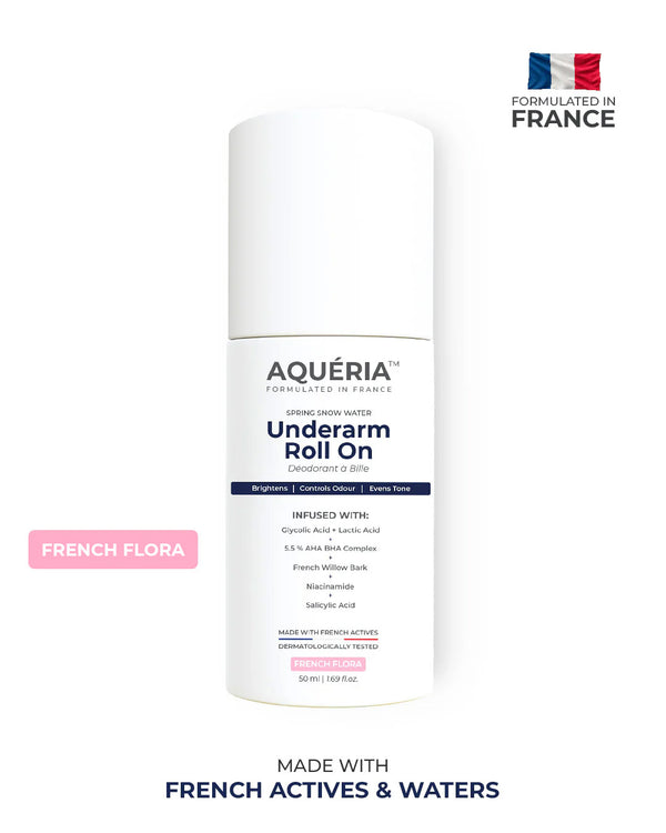 Multi-Active Underarm Treatment Roll-On | 5.5% AHA BHA | Niacinamide | Zinc Ricinoleate - French Flora