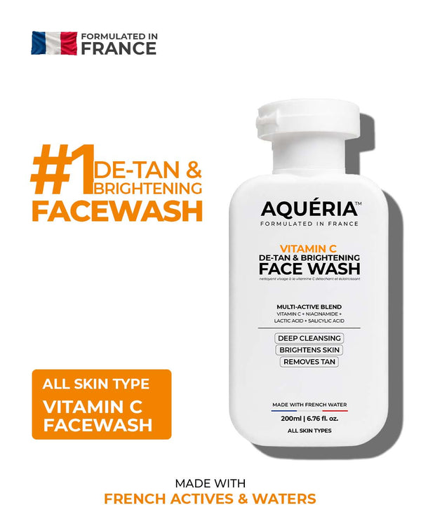 De-Tan Brightening Vitamin C Face Wash (200ML)