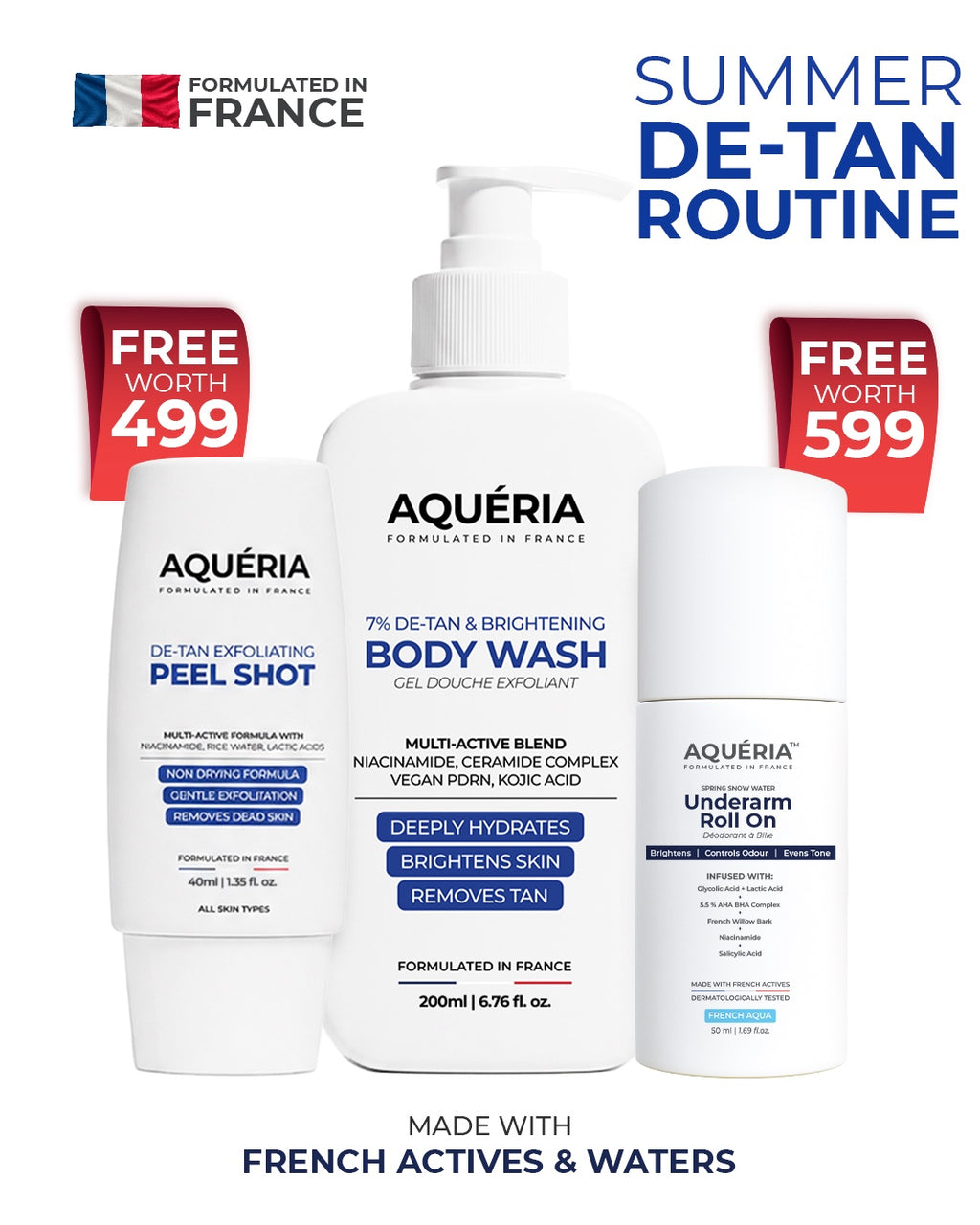 Brightening Body Wash + FREE Instant Enzyme Peel Shot + FREE Underarm Roll On