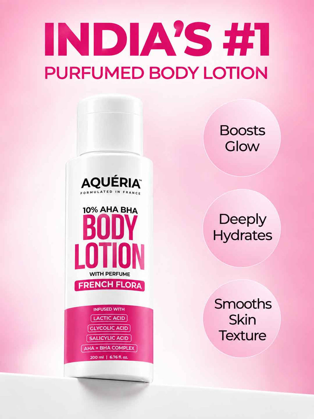 10% AHA BHA Body Lotion with French Flora Perfume