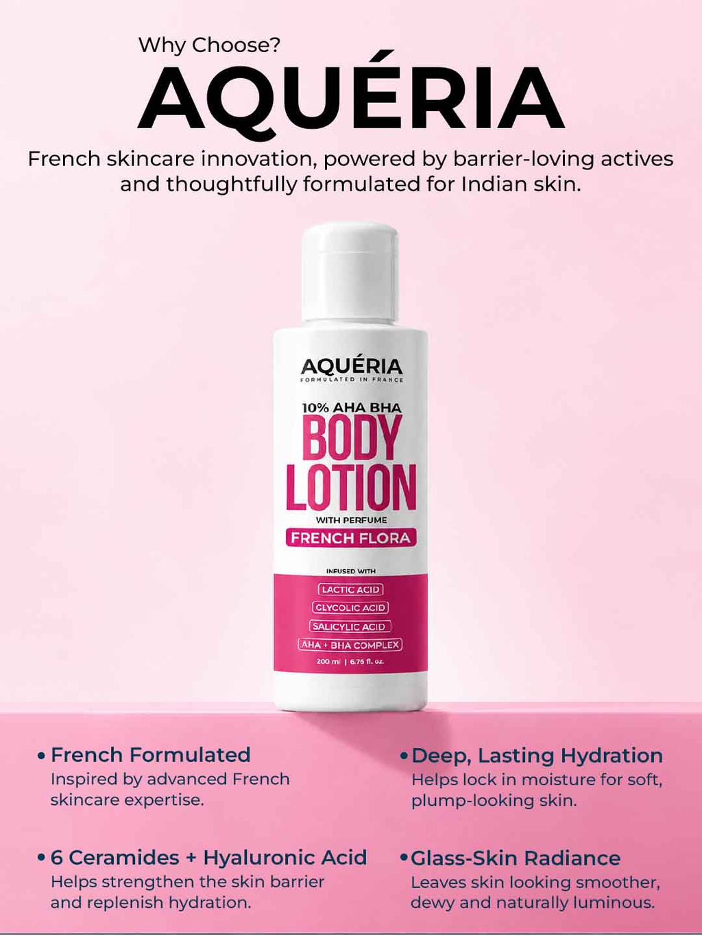 10% AHA BHA Body Lotion with French Flora Perfume