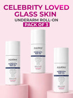 Celebrity Favourite Underarm Roll-On for Glass Skin Glow | 5.5% AHA BHA | Niacinamide | Zinc Ricinoleate | Floral Perfume Infused