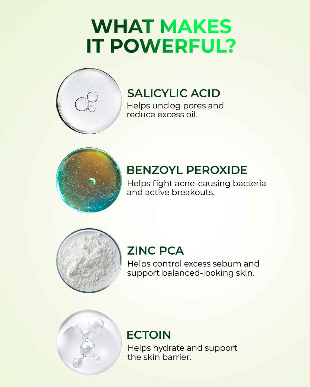 Acne Clearing Face & Body Spray with Salicylic Acid, Benzoyl Peroxide & Zinc PCA | For Back & Body Breakouts | Fast-Drying 360° Spray