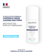 Multi-Active Underarm Treatment Roll-On | 5.5% AHA BHA | Niacinamide | Zinc Ricinoleate - French Aqua  Pack of 2