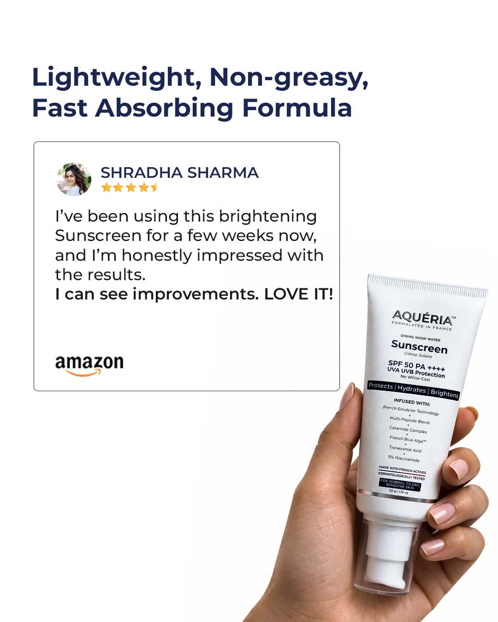 Brightening French Sunscreen SPF 50 PA++++